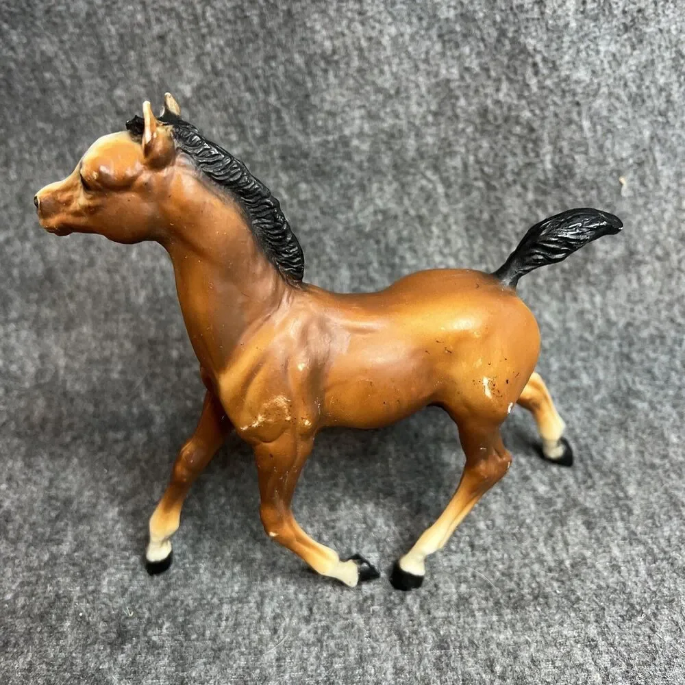 Vintage Breyer Running Foal Space #134 Matte With Four Stockings